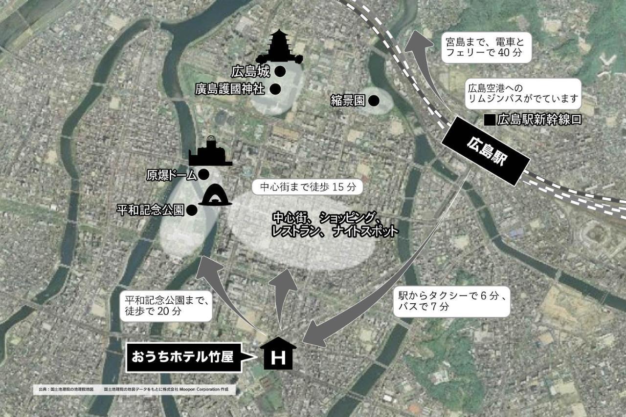 Ouchi Hotel Takeya Хиросима Экстерьер фото